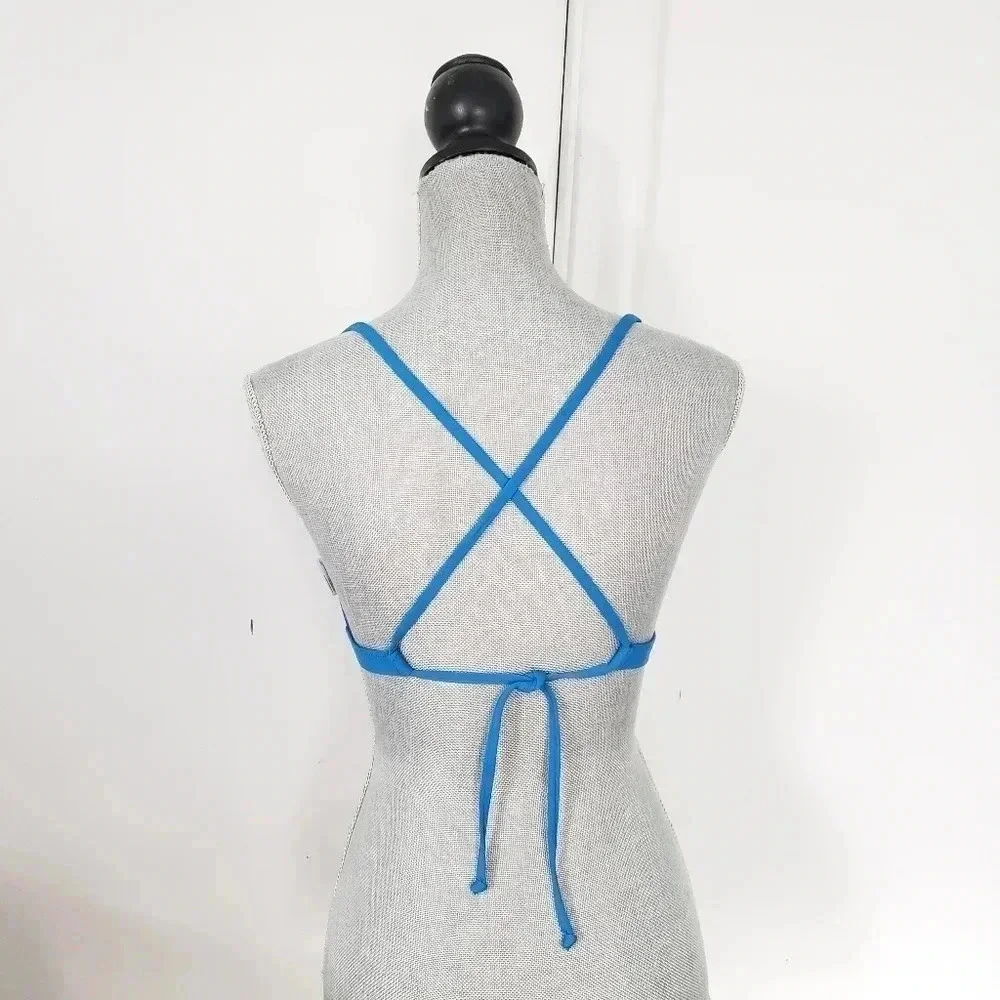 Speedo Endurance Lite Triangle Blue Tie Back Swim
